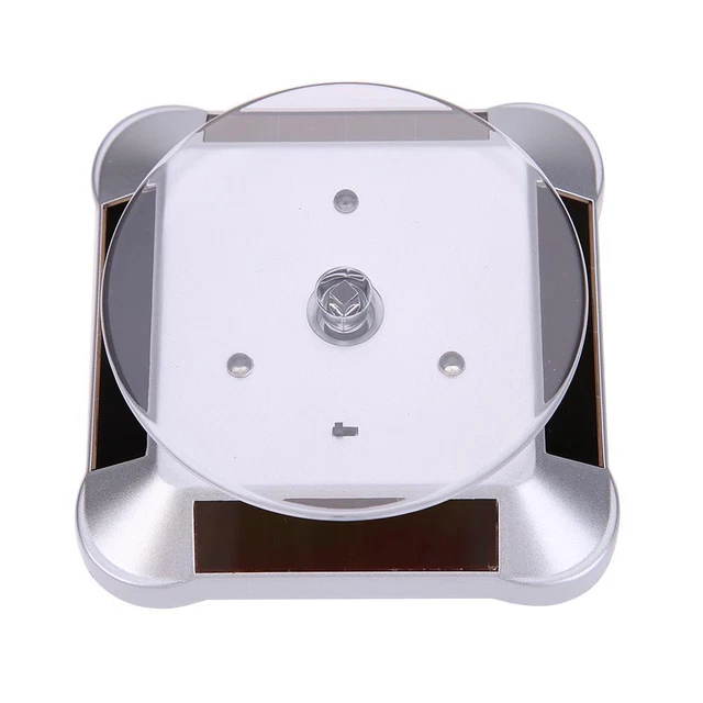 5pcs New Solar 360 Turntable Rotating 038B Watch Ring Display Stand FS2#