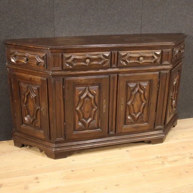 Italian sideboard in wood furniture cabinet 900 commode antique baroque style