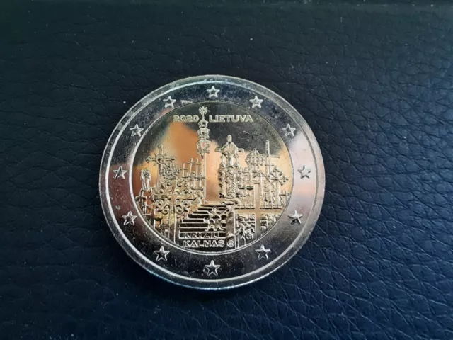 Lithuania 2 Euro Coin 2020 Hill of Crosses From Bank Roll UNC