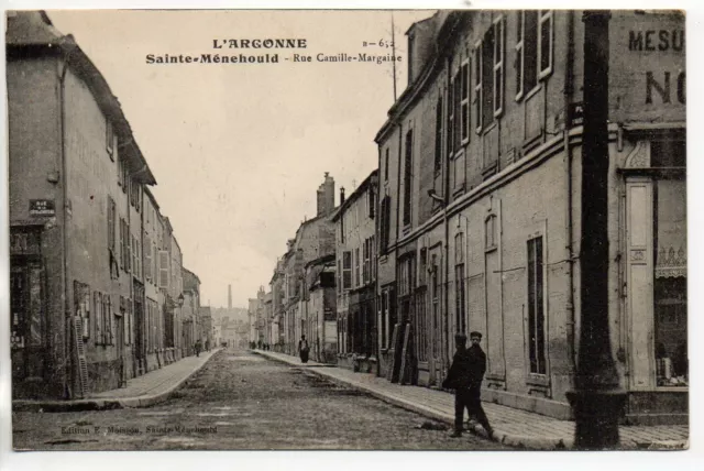 SAINTE MENEHOULD - Marne - CPA 51 - la rue Camille Margaine