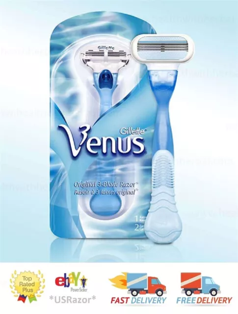 Gillette Venus Razor Blades 2 Refill Cartridges Shaver Made USA fit Embrace Olay