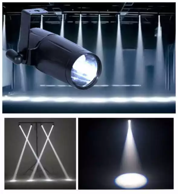 30W LED Pinspot Punktstrahler Spot Lichter weißer Scheinwerfer Spot Lichteffekt 2