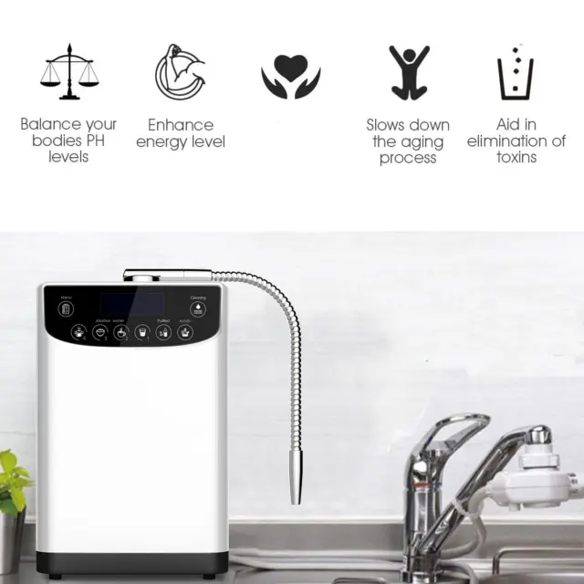 LED Water Ionizer Purifier Machine PH4.5-10.5 Acid Alkaline Water Hight Quality