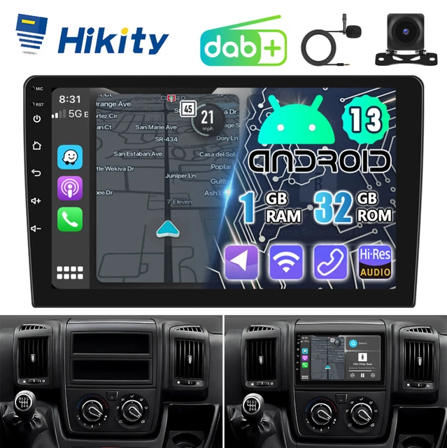 Hodozzy Autoradio 9 Pollici Per Fiat Ducato/Peugeot Boxer/Citroen Jumper (2011-2022) – Carplay Wireless, Android Auto, GPS, 4+64G, CANBUS
