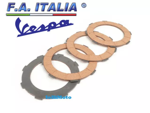Serie Dischi Frizione Piaggio Vespa Px 125/150 Freno Disco- Cosa- Lml Star 2T/4T