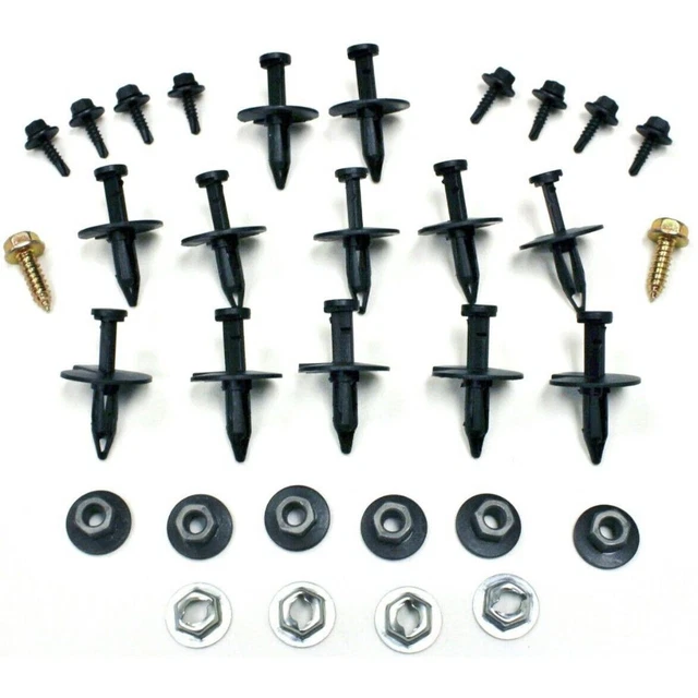 For 82-92 Camaro RS IROC Z28 Rear Bumper Cover Hardware Kit 32-pcs HM-KIT3