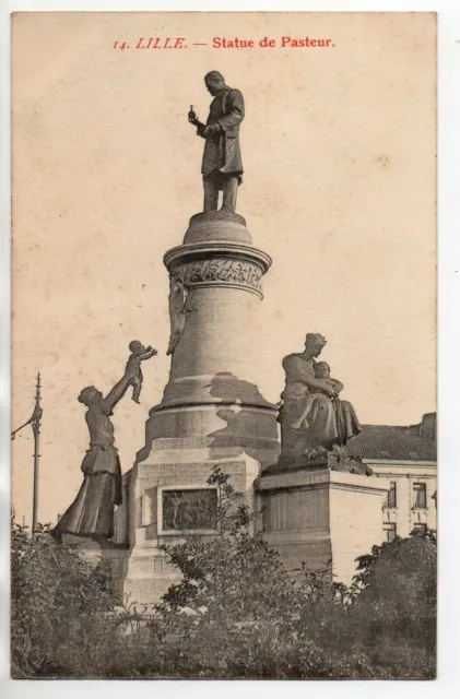 LILLE - North - CPA 59 - the statue of Pastor