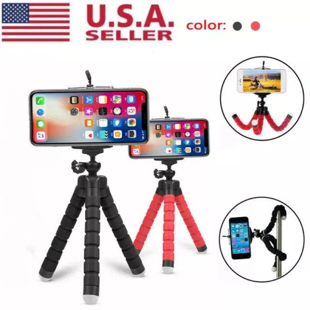 Octopus Adjustable Tripod Stand Flexible Phone Holder for iPhone Camera Bracket