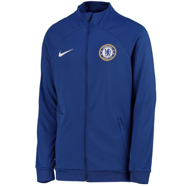 Chelsea Kinder Fußballjacke (Größe 13-15y) blau Nike Academy Pro Jacke - Neu