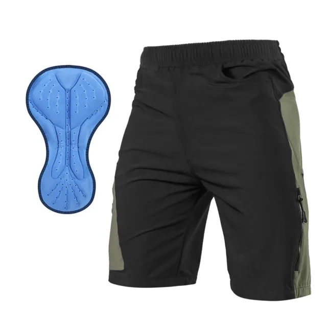 Men 3D Padded Mountain Bike Cycling Shorts Breathable Loose-Fit  R2L8