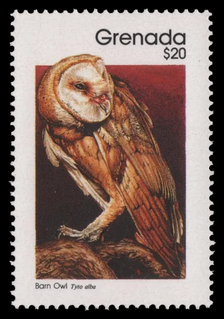 Grenada 1990 - Mi-Nr. A 2067 A gez. 14 1/4 ** - MNH - Eule / Owl