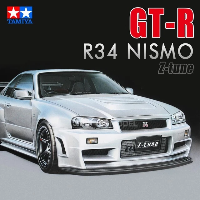 NISSAN SKYLINE R34 GTR Widebody kit with wheels Resin scale model cars
