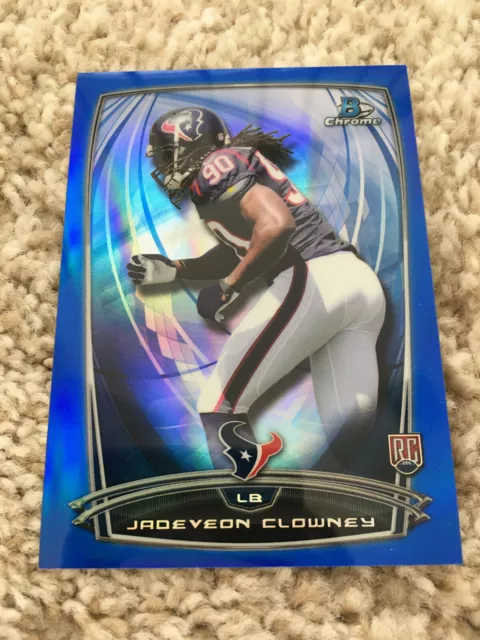 Jadeveon Clowney Rookie Blue Refractor 63/199 Bowman Chrome 2014 Football Card