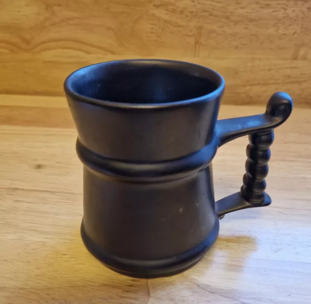 Prinknash Abbey Pottery Pewterware Cup with two milk/cream jugs 2