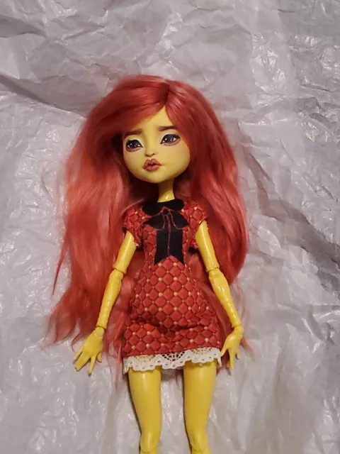 OOAK custom Monster High Doll Luna Mothews Goth Repaint Artdoll Beautiful Faceup