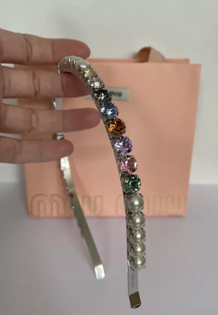 Miu Miu Headband with crystals. Never worn. Authentic.