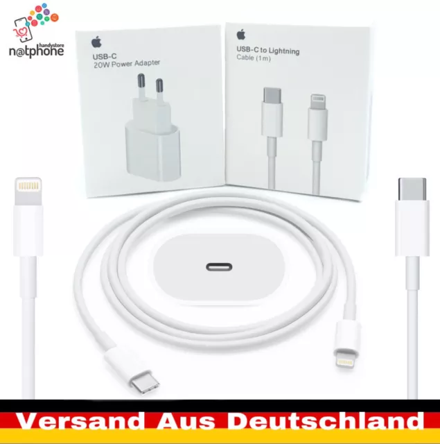 Original Apple iPad iPhone Lightning USB-C Kabel Adapter Ladegerät 12W 18W 20W