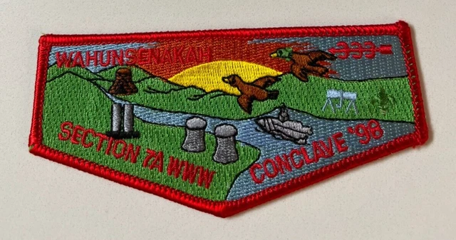Boy Scout OA 333 Wahunsenakah Lodge Flap S8 1998 Section 7A Conclave