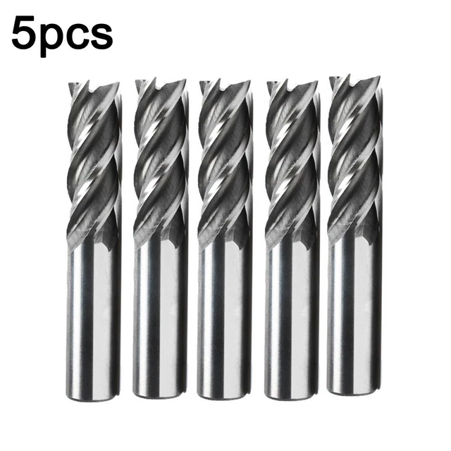 5Pcs 0.6cm Perceuse Embout Fin Moulin Coupeur Outil CNC 4-Flute Routeur Set