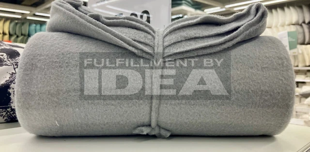 Brand New IKEA VITMOSSA 47x63 " Gray Throw 903.048.89