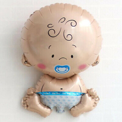 BOY Baby Shower Palloncini Stagnola Blu a Forma di Bambino Dimensioni 48x75cm NUOVO lamine P & P nel Regno Unito