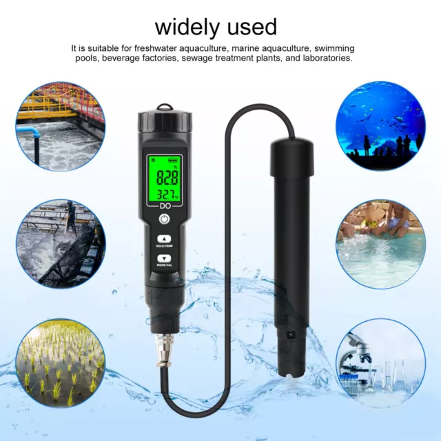 Digital Dissolved Oxygen Meter for 0.0‑40.0mg/L DO Pen Water Quality Tester