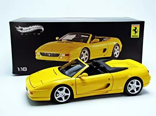 Hotwheels Elite 1:18 Scale Ferrari F355 Spider (Yellow)