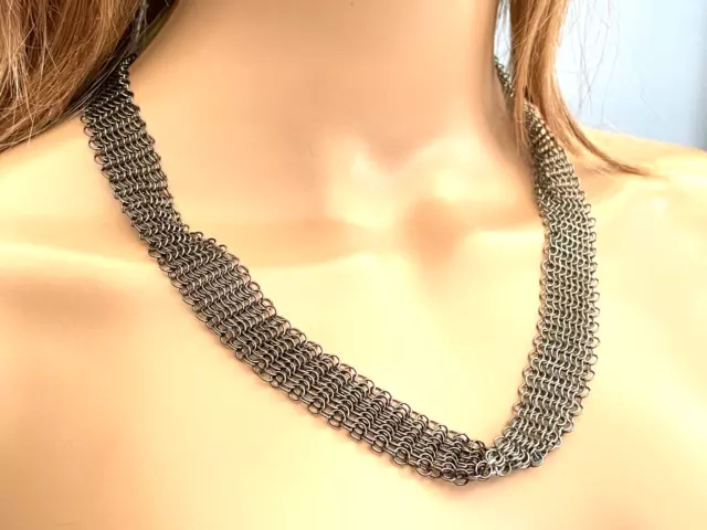 Mac Cosmetics Employee Chainmail Two Tone Necklace