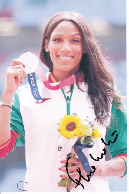 Patricia MAMONA - POR - Leichtathletik - Olympia 2.OS Silber 2020 Foto signiert