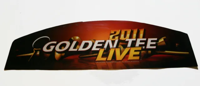 Incredible Technologies 2011 Golden Tee Live curved top for full upright MARQUEE