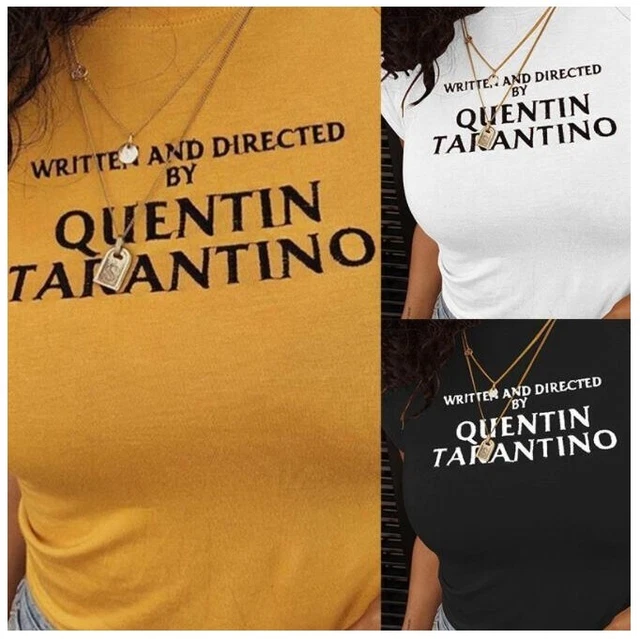 Camicia fantastica donna scritta e diretta da Quentin Tarantino vestiti stampati top