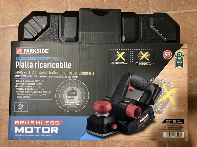 PIALLA RICARICABILE 20V Brushless Parkside Performance X20V Team senza