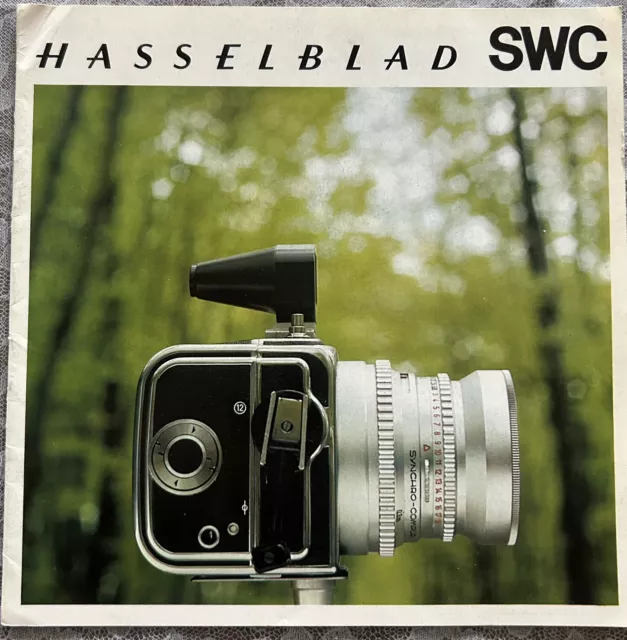 Folleto SWC Hasselblad (1968) y lentes Hasselblad - Folleto de los años 60 - En muy buen estado - Lote de 2