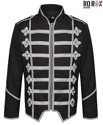 Ro Rox Mens Jacket Military Drummer Parade Gothic Emo Steampunk Adam Ant