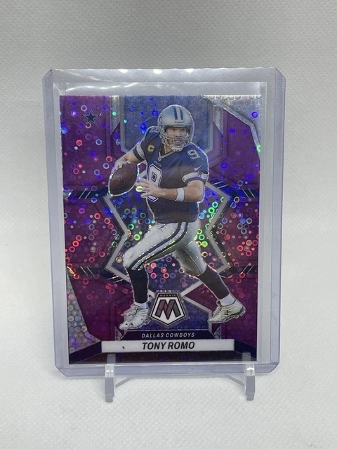 2022 Panini Mosaic No Huddle Purple Disco Prizm Tony Romo /50 #221