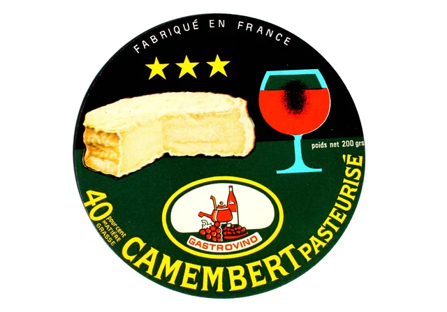Ancienne Etiquette Boite Fromage Camembert Normandie: Gastrovino - Cheese Label