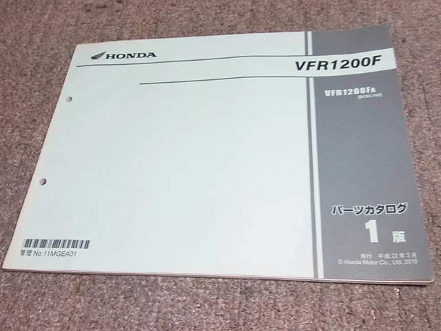 T VFR1200F SC63 parts catalog 1st edition W6 50.24 PicClick AU