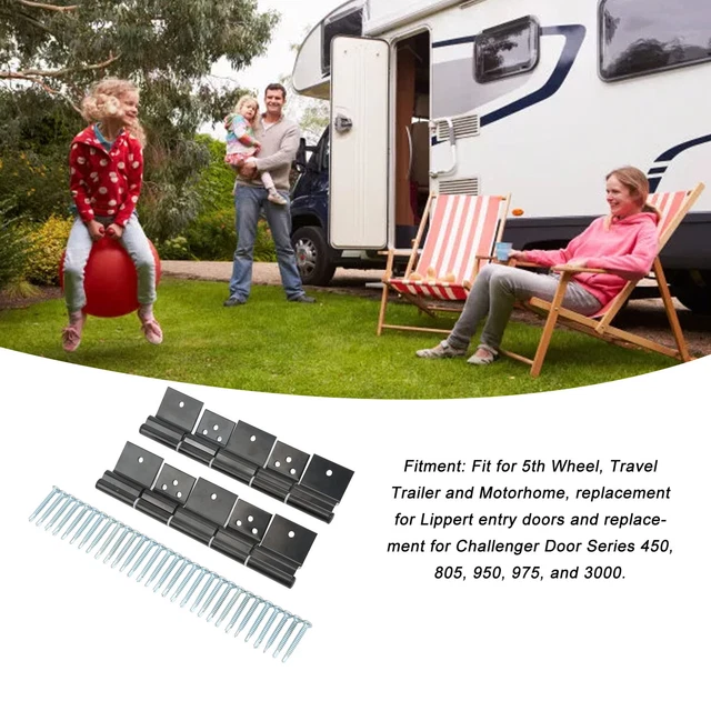 Kit De Charnière à Friction Pour Porte D'entrée De VR Acier Allié Noir Pour 5th