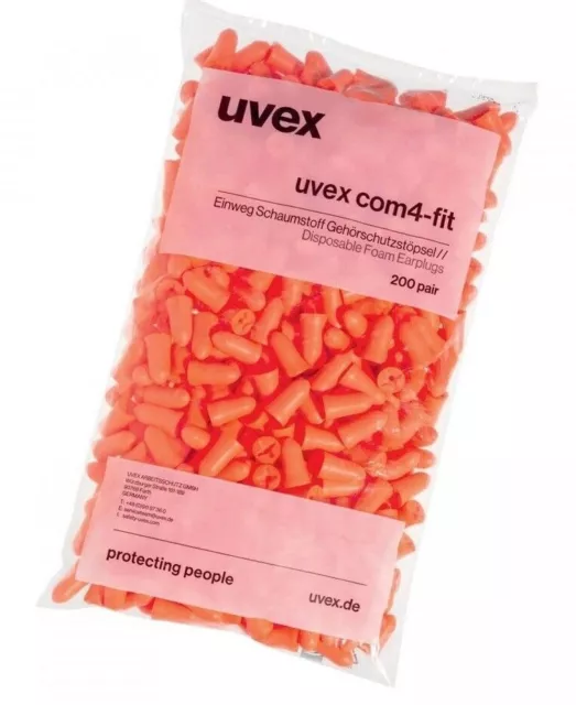 Uvex Com4-fit Ear Plug Dispenser Refill Pack / 200 Pairs.