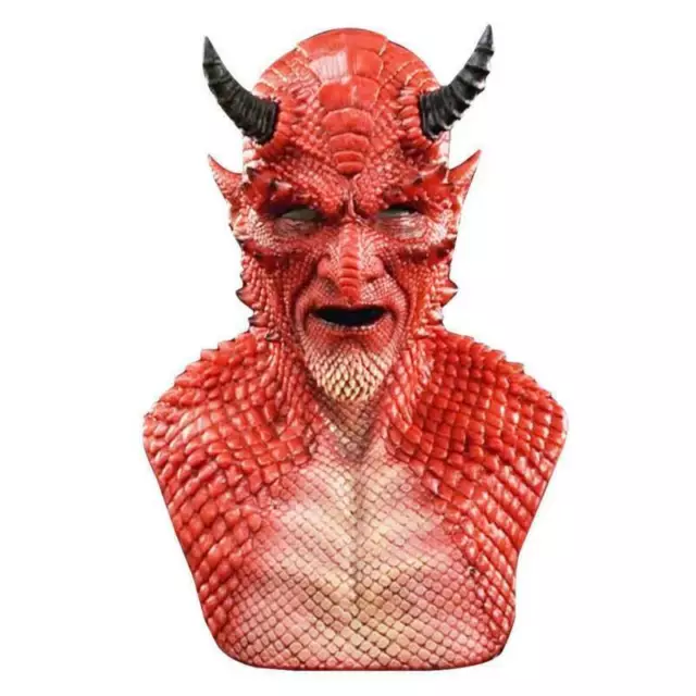 Cosplay Party Diablo Belial Devil Latex Mask Fancy Dress Costume Props Carnival∝