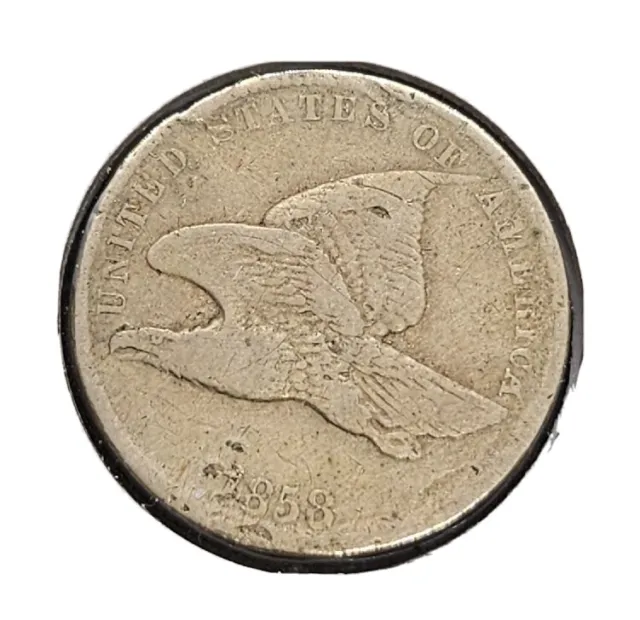 1858 (Small Letters) Flying Eagle Cent | FINE Details