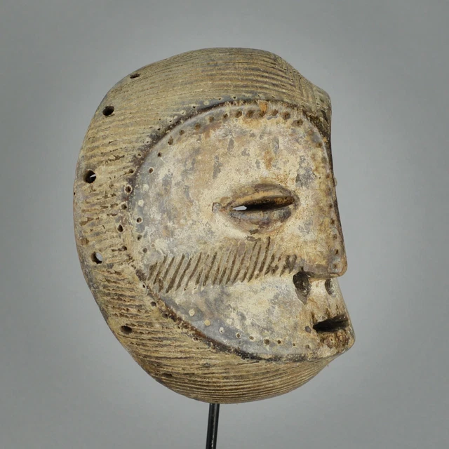 LEGA Wood idimu Mask Bwami Cult Congo Zaire DRC African Tribal Art 1264 8