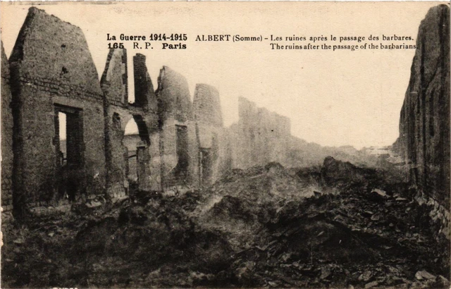 CPA AK Militaire - Albert - The ruins after the passage of the barbarians (698461)