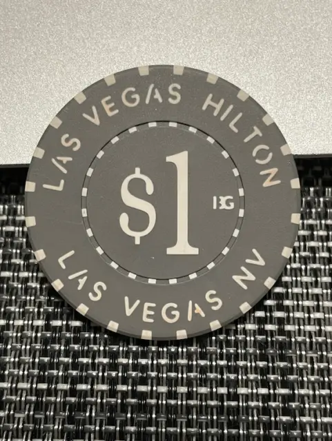 $1 Hilton Casino Chip Poker Chip Las Vegas Nevada Gambling Token