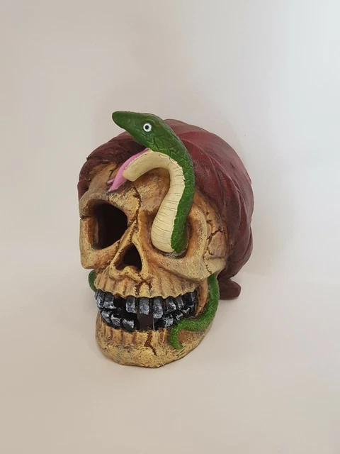 Pirate Skull Fish Tank Aquarium Ornament Decoration 16x12x15cm