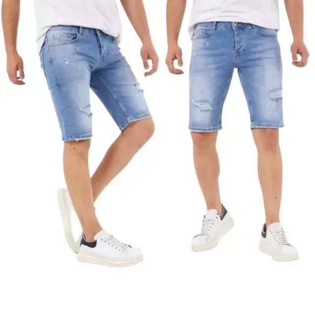 Jeans Shorts Bermuda Herren Kurzhose Jeans Kurze Hose Jeanshose Neu Sommer Denim