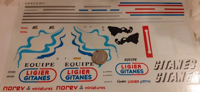 GEBHARDT JC 853 n° 74 LE MANS 1986 DECAL 1/43e PROVENCE MOULAGE
