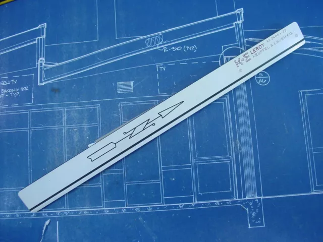 Vintage K+E (KEUFFEL + ESSER) "Leroy" North Arrow Scriber Template Drafting Tool