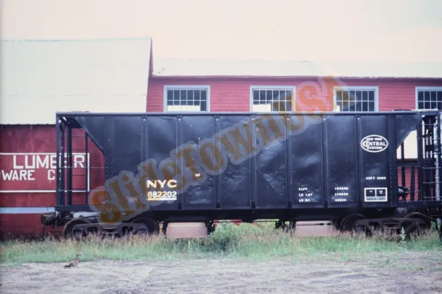 Vtg 1995 Train Slide NYC 882202 New York Central Railroad Hopper X8J110