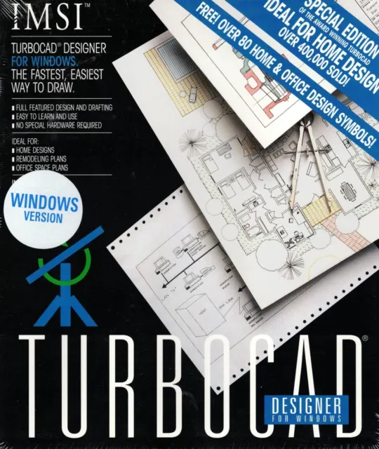 PC Software IMSI TurboCAD DESIGNER für Windows Version 3.0 Architektur 3D Design